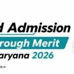 B.Ed Admission Through Merit in Haryana 2026